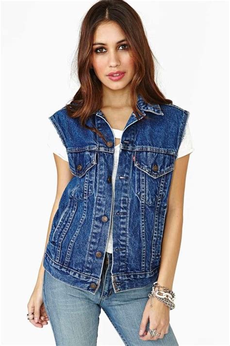 levi's women's denim vest.